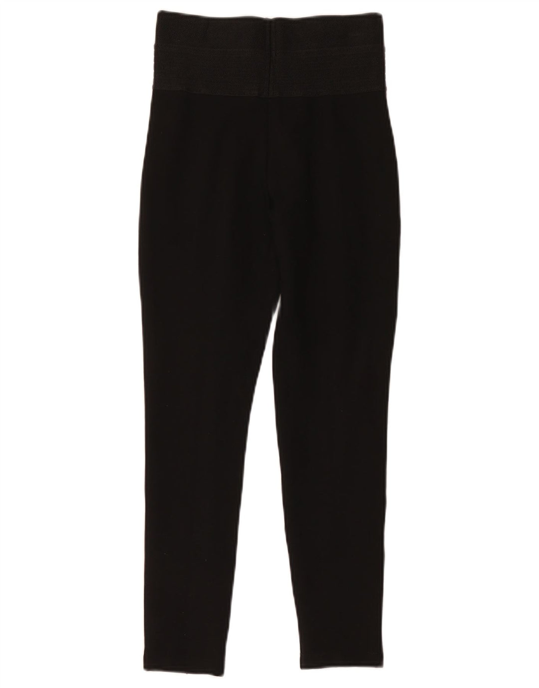 Zara Mujer Crop Leggings UK 8 Small Negro