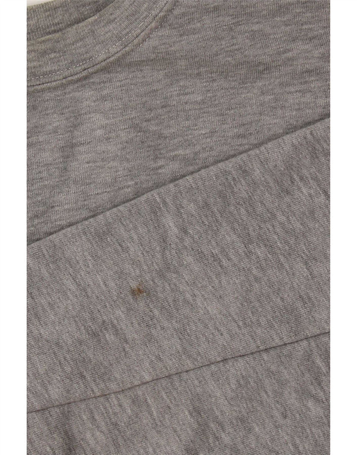 Zara Mujer Gráfico Sudadera De Gran Tamaño Jersey Reino Unido 10 Pequeño Gris