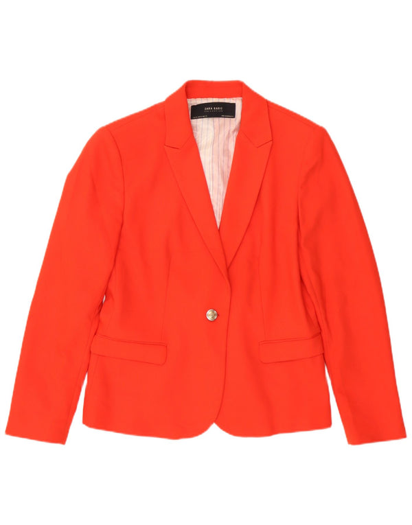 Zara Mujer Chaqueta Blazer De 1 Botón UK 40 XL Naranja