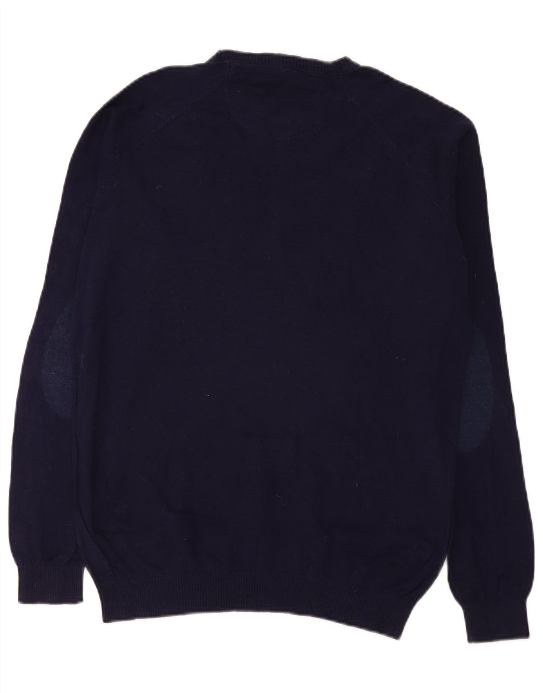 Zara Mens Boat Neck Jumper Sweater Grande Azul Marino
