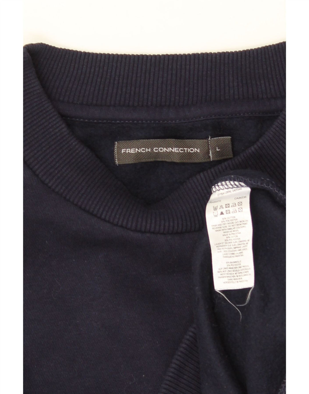 FRENCH CONNECTION Sudadera gráfica para mujer Jumper UK 46 Large Azul marino