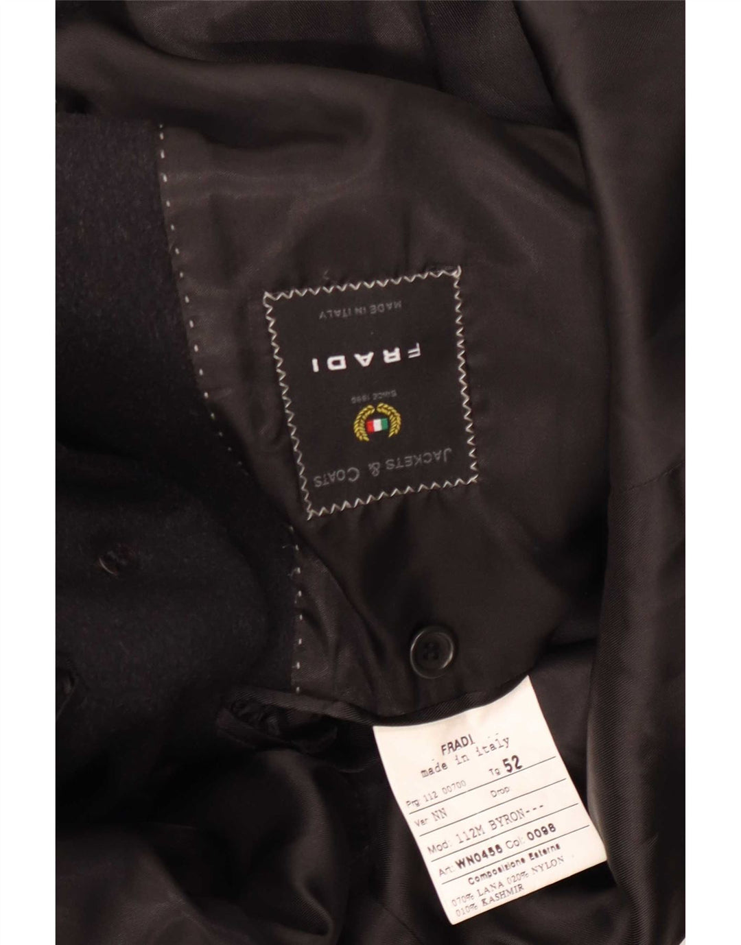 Abrigo Fradi Hombre IT 52 XL Lana Gris