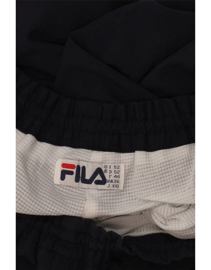 Fila Pantalones de chándal para hombre Joggers IT 52 Large Azul marino