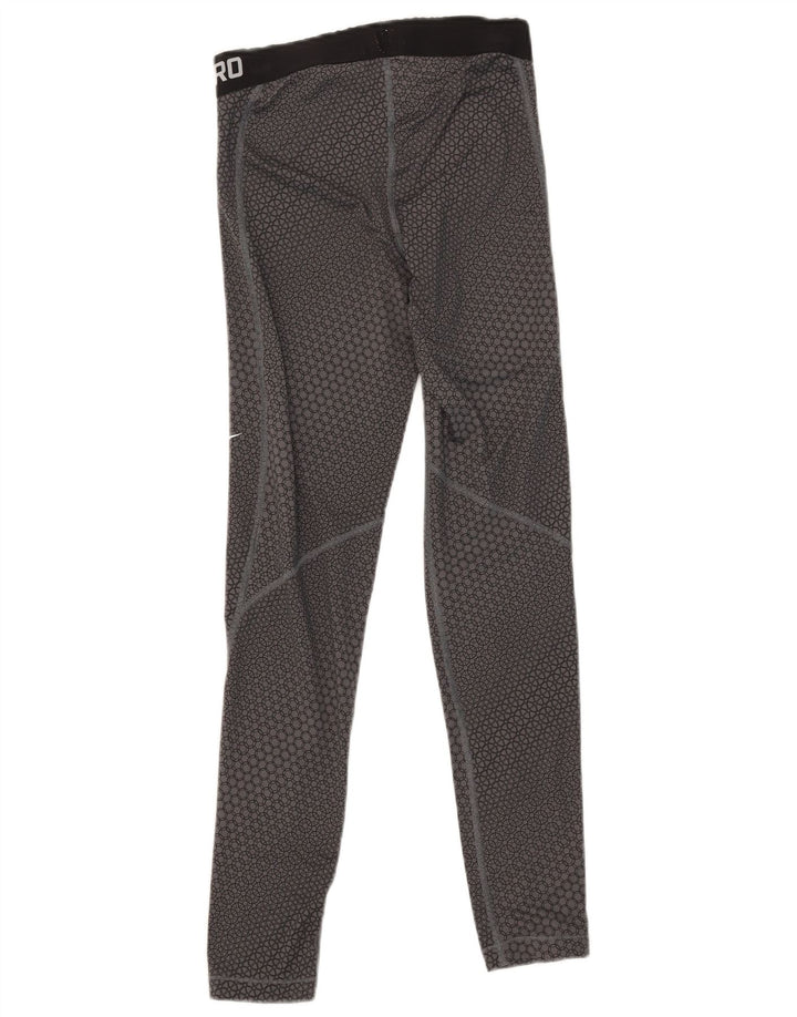 Nike Leggings gráficos Dri Fit para mujer UK 8 Pequeño poliéster geométrico gris