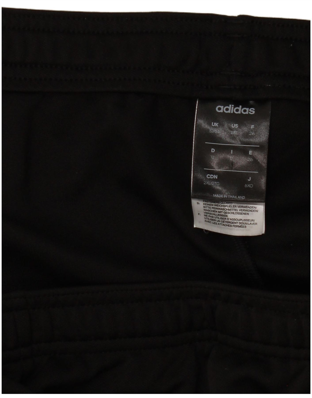 Pantalón de chándal ADIDAS Hombre UK 52/54 2XL Negro Poliéster