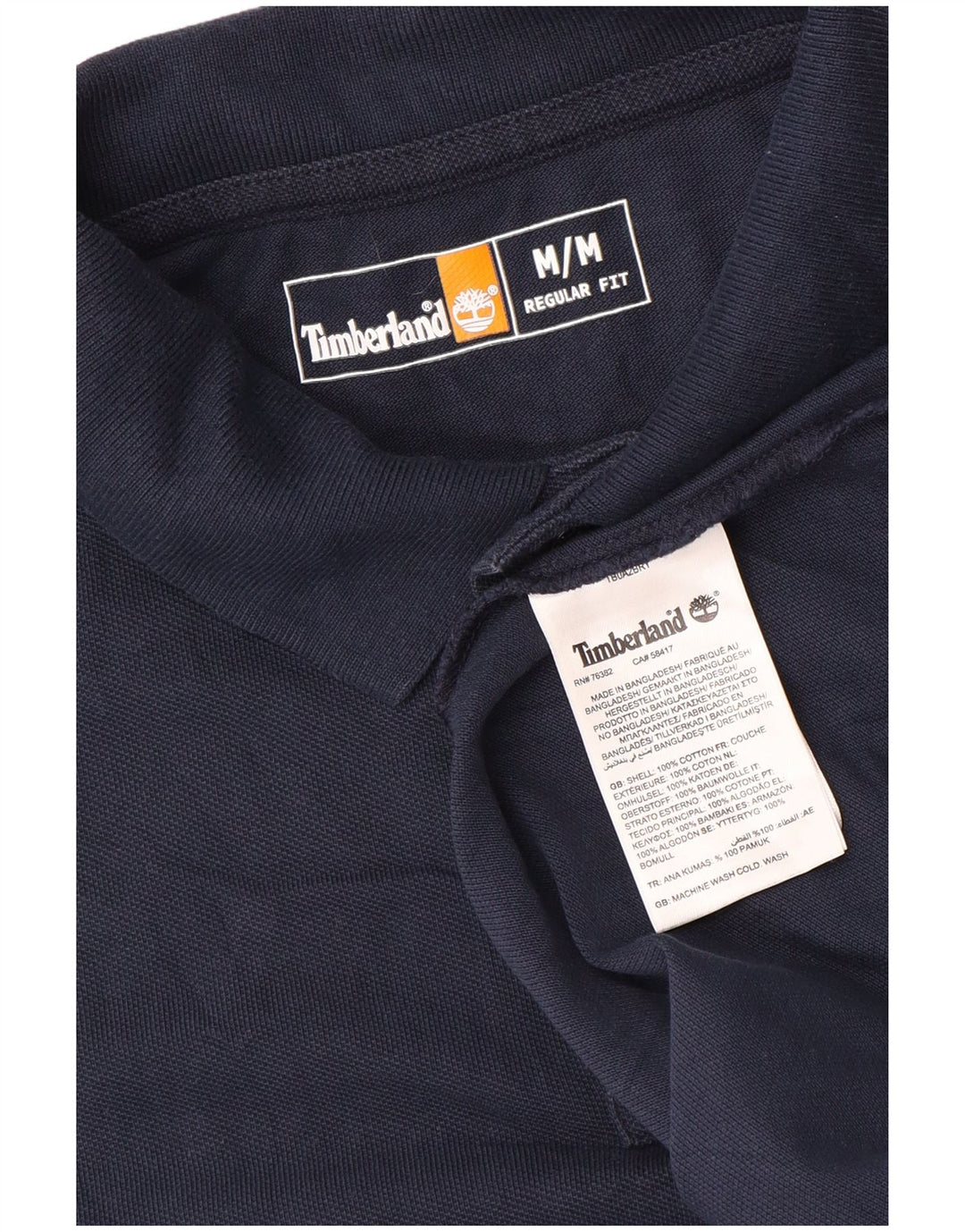 Timberland Polo De Corte Regular Para Hombre Azul Marino Mediano