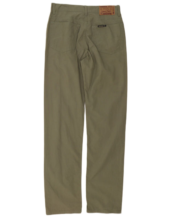 Pantalones informales rectos para hombre Carrera W33 L34 Algodón verde