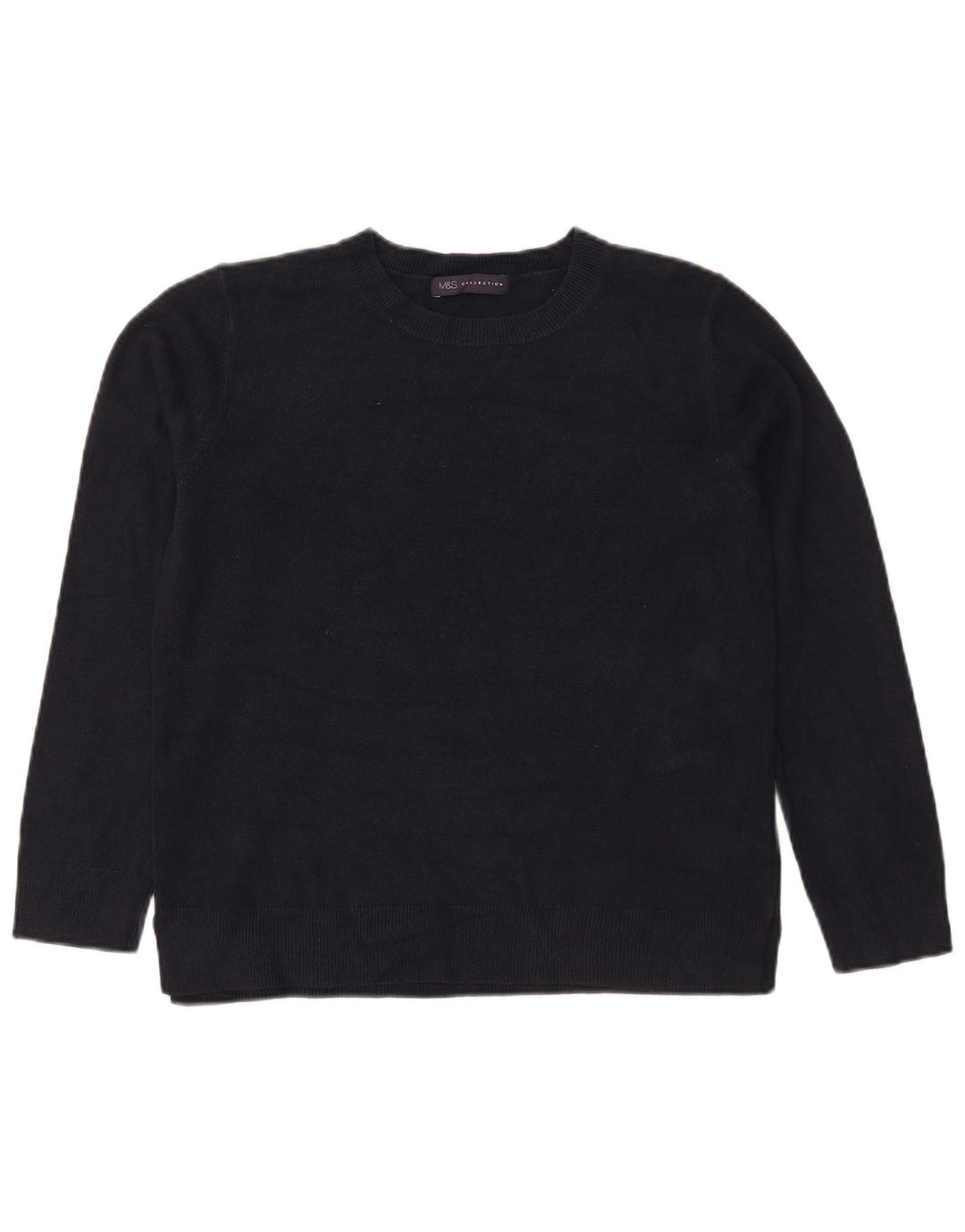 Marks & Spencer - Jersey de cuello redondo para mujer, talla 40, tamaño mediano, azul marino