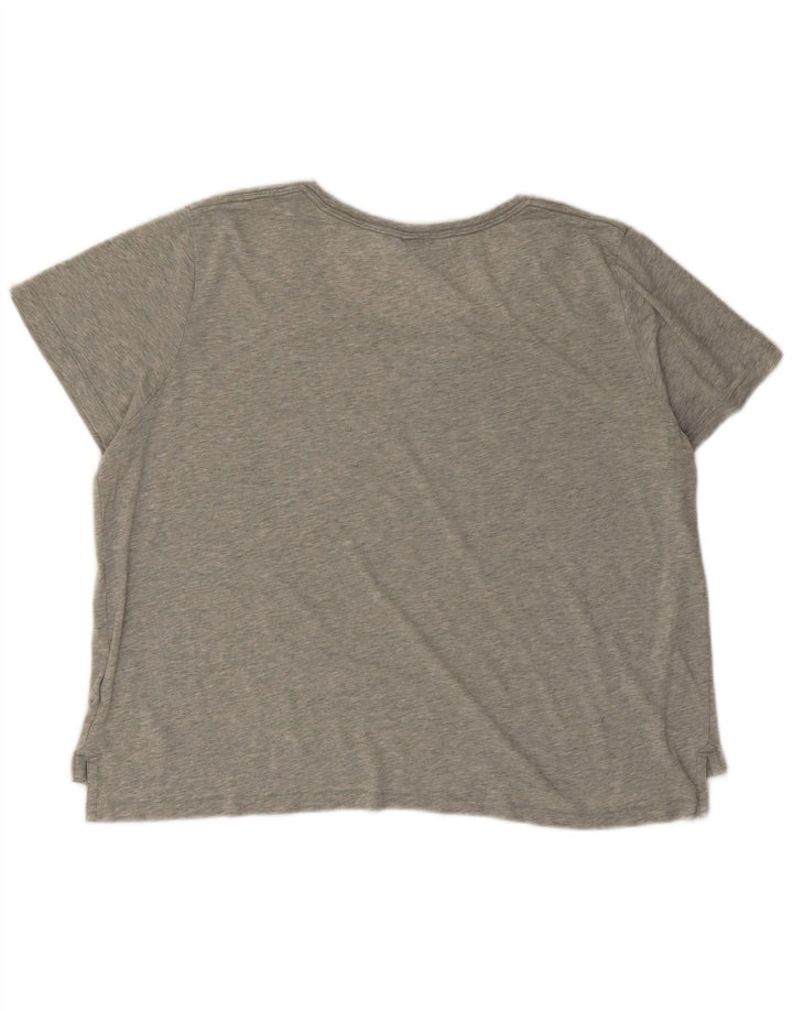 Nike Camiseta de gran tamaño para mujer con gráfico, talla 40, talla grande, color gris moteado