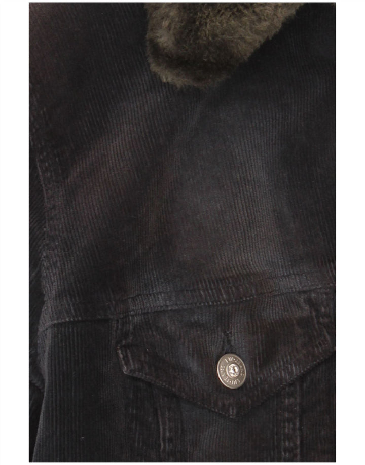 Liu Jo Chaqueta de pana para mujer UK 44 Algodón gris medio