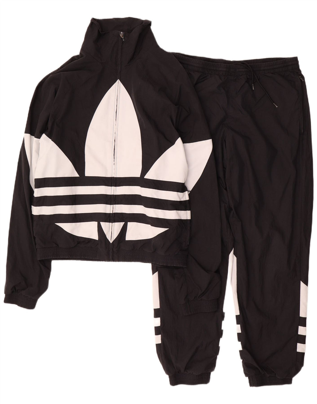 Adidas Chándal completo gráfico para hombre Poliéster negro mediano