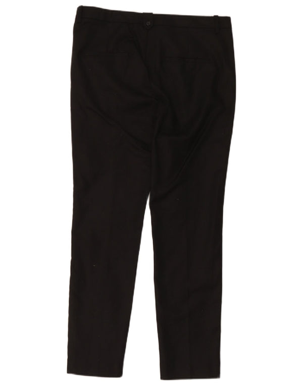 Zara Pantalón chino ajustado para mujer EU 38 Small W28 L26 Algodón negro