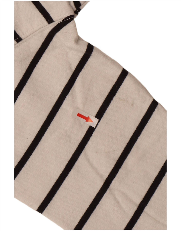 Zara Sudadera Niño Jumper 11-12 Años Blanco Rayas Algodón