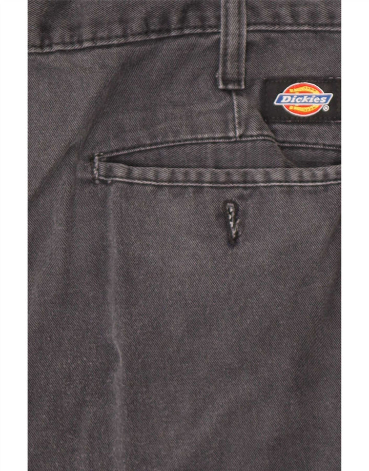 Dickies Pantalones cargo rectos para hombre W40 L30 Poliéster gris