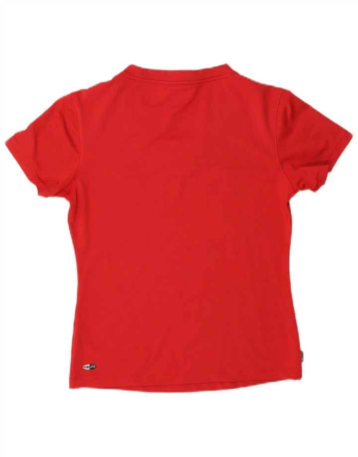 Adidas Mujer Clima 365 Camiseta Top UK 14 Medio Rojo Poliéster