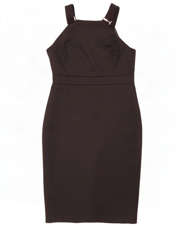 Ted Baker Vestido ajustado sin mangas para mujer Talla 5 XL Poliéster negro