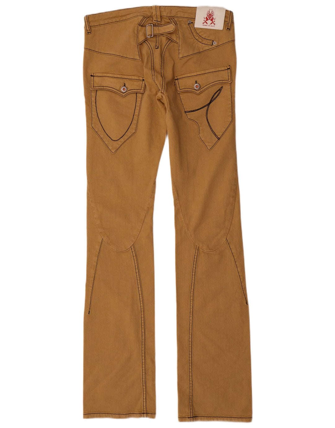 Against My Killer - Pantalones de cintura baja para mujer IT 46 Large W32 L36 Beige