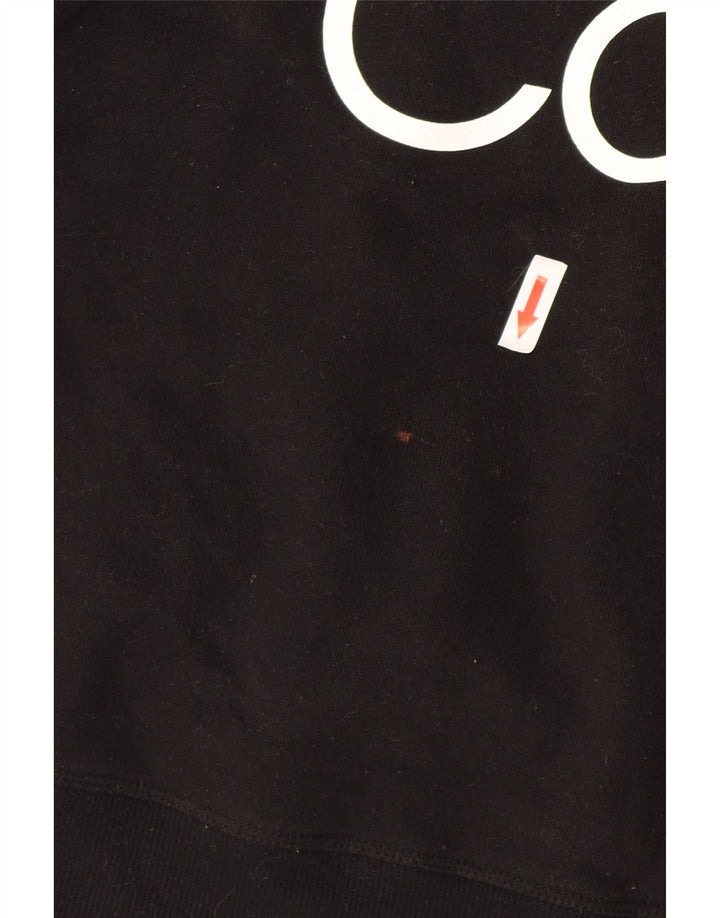 Calvin Klein - Sudadera con gráfico corto para mujer, talla 12, color negro