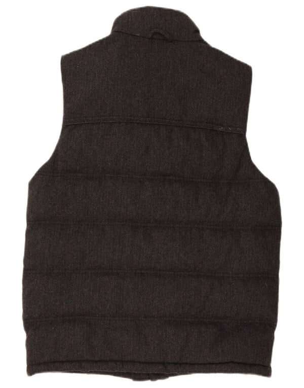 Tommy Hilfiger Chaleco acolchado para hombre UK 34 XS Lana en espiga gris