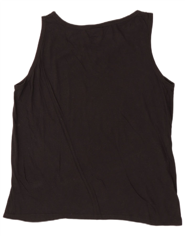 Camiseta sin mangas para hombre Umbro 2XL Algodón negro