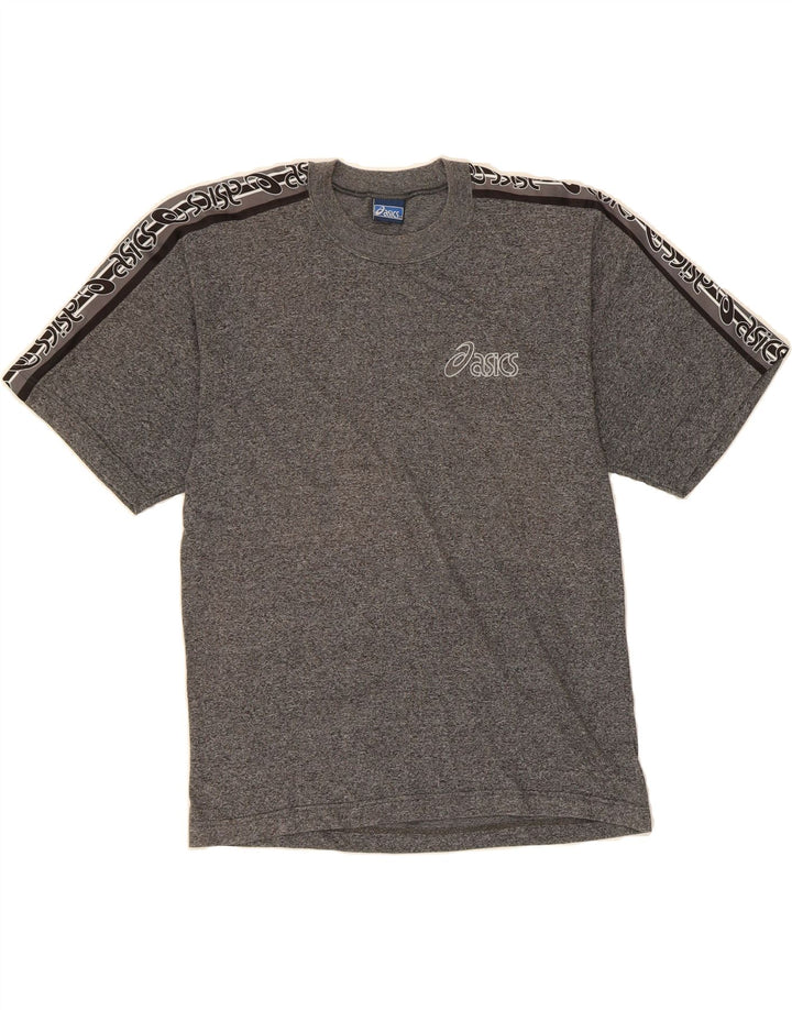 ASICS Boys Graphic T-Shirt Top 15-16 Years Grey Vintage Asics and Second-Hand Asics from Messina Hembry 