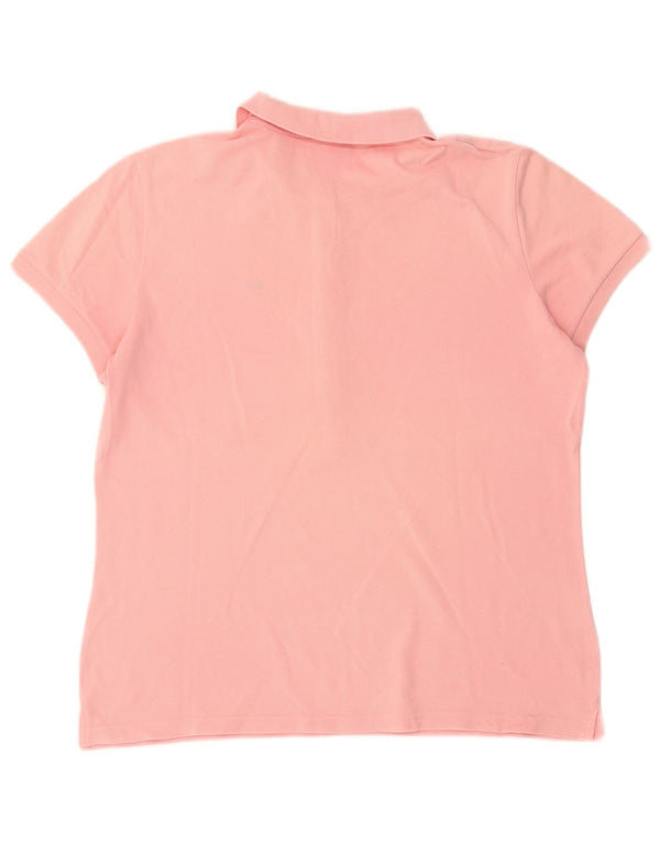Polo Lacoste Mujer Talla 48 XL Algodón Rosa