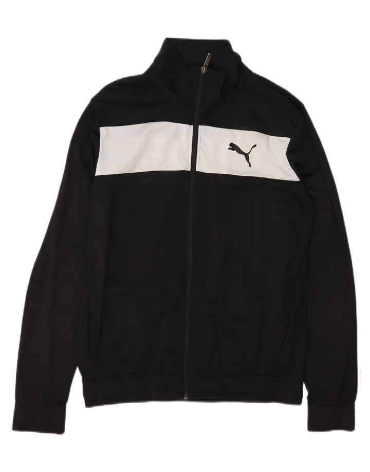 PUMA Chaqueta superior de chándal para hombre Poliéster con bloques de color negro mediano