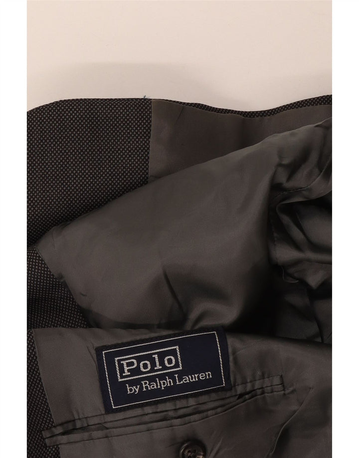 Polo Ralph Lauren Chaqueta tipo blazer de 2 botones para hombre Reino Unido 40 Grande Azul marino manchado