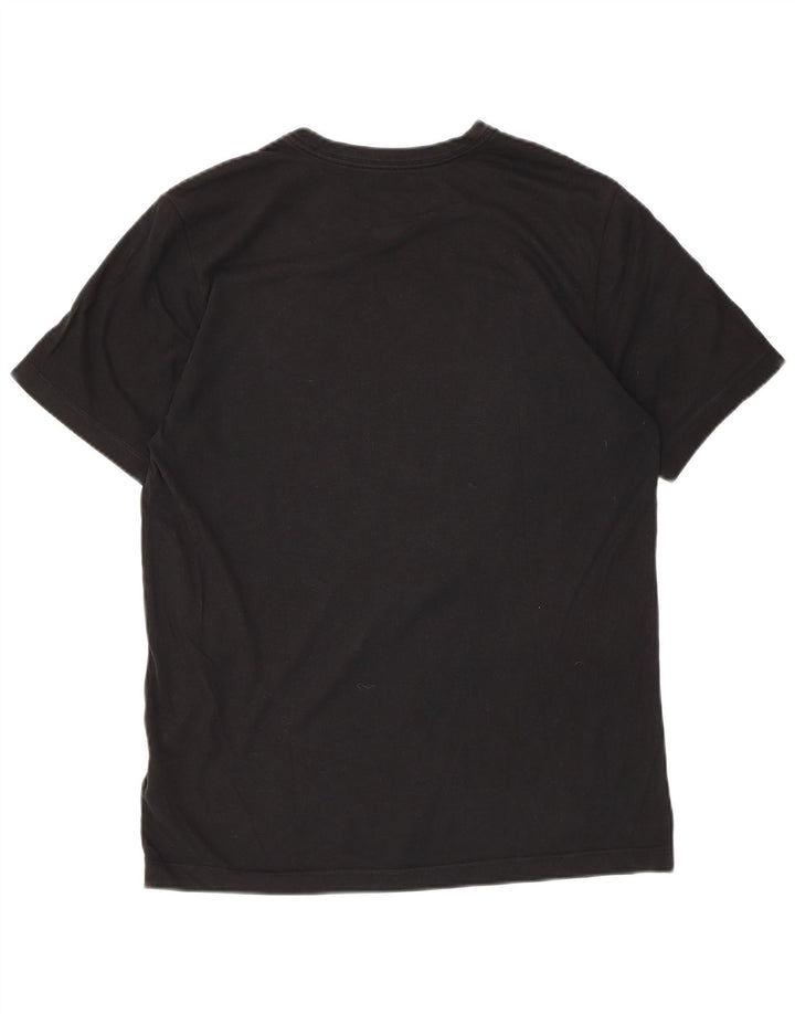 Nike Dri Fit Graphic Camiseta para hombre, talla mediana, algodón negro