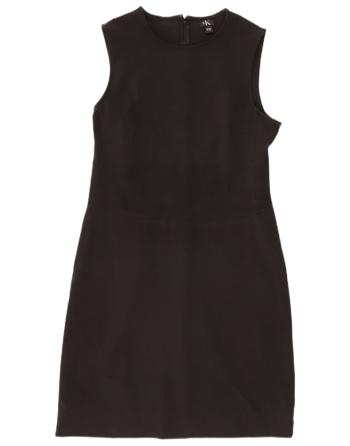 CALVIN KLEIN Vestido sin mangas para mujer US 10 Grande Negro