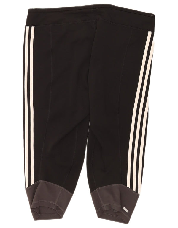 Adidas Mujer Climalite Bermuda Sport Shorts UK 20/22 XL Negro Colorblock