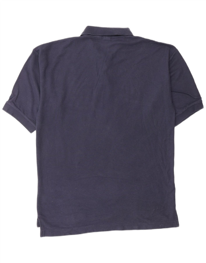 FILA Polo para hombre grande azul marino algodón