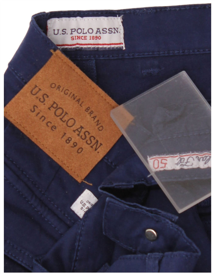 US POLO ASSN Pantalones cortos casuales para hombre IT 50 Grande W34 Azul marino