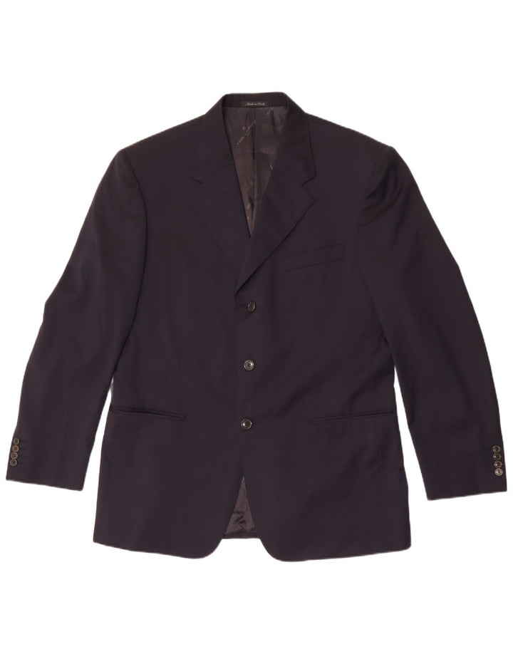 Cerruti 1881 Chaqueta tipo blazer de 3 botones para hombre IT 52 XL Lana azul marino