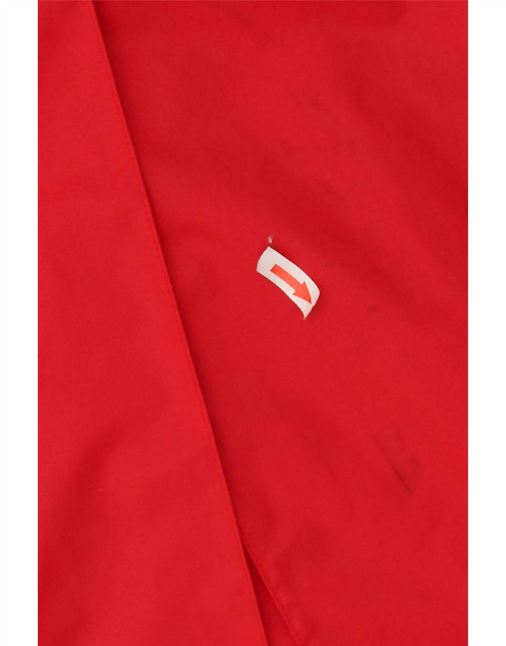 Fiorucci Gabardina con capucha para mujer UK 44 Medium Red Nylon