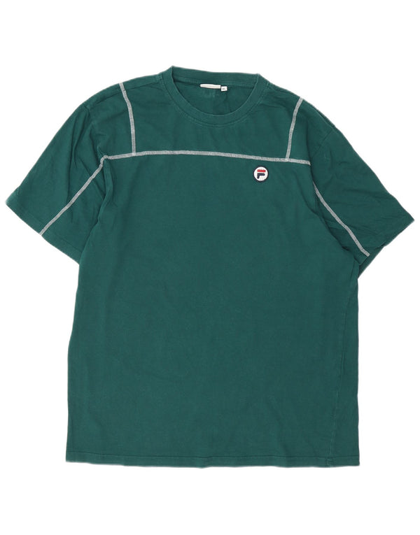 Fila Camiseta Hombre Top XL Algodón Verde