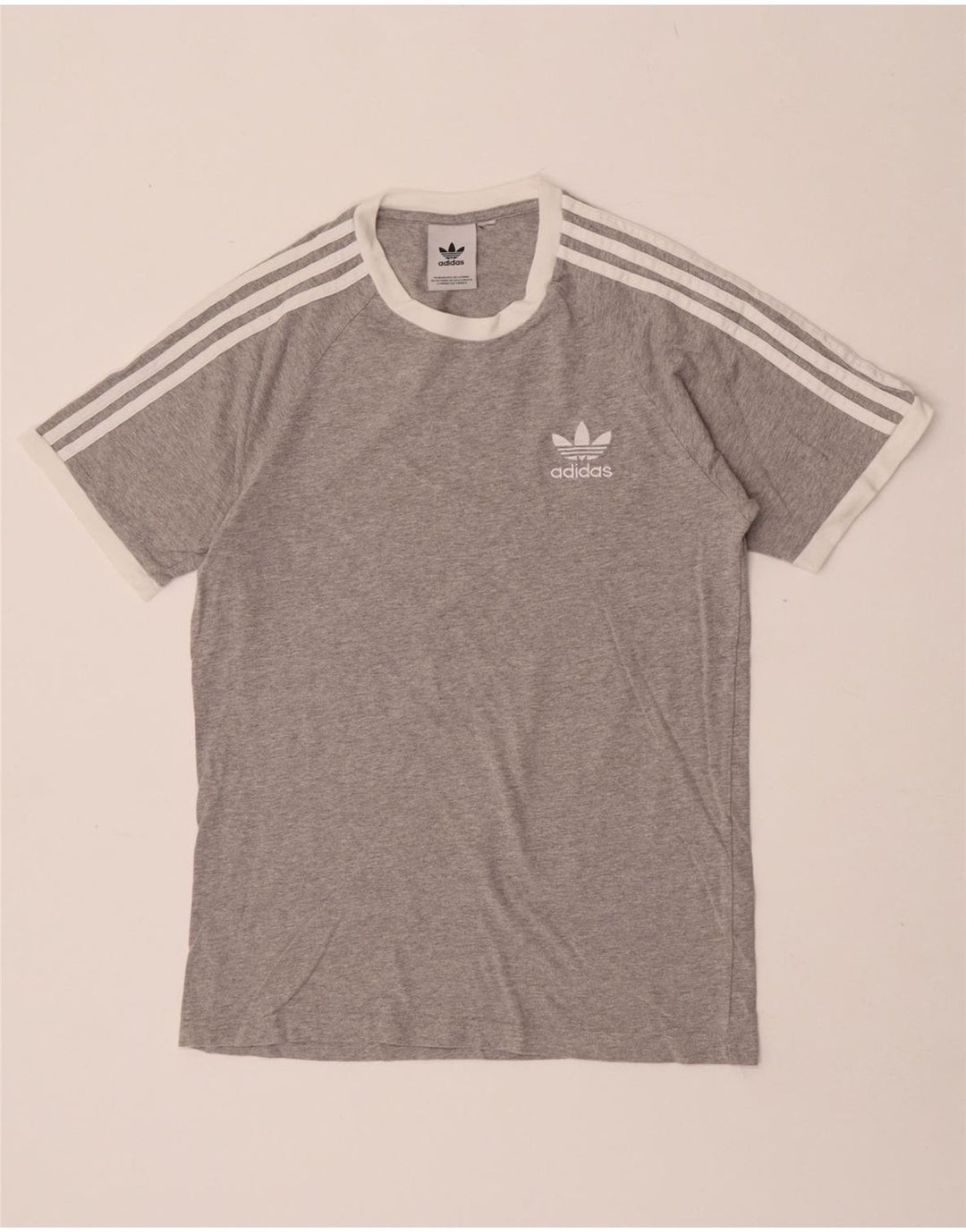 Camiseta Adidas Hombre Top Small Gris Moteado