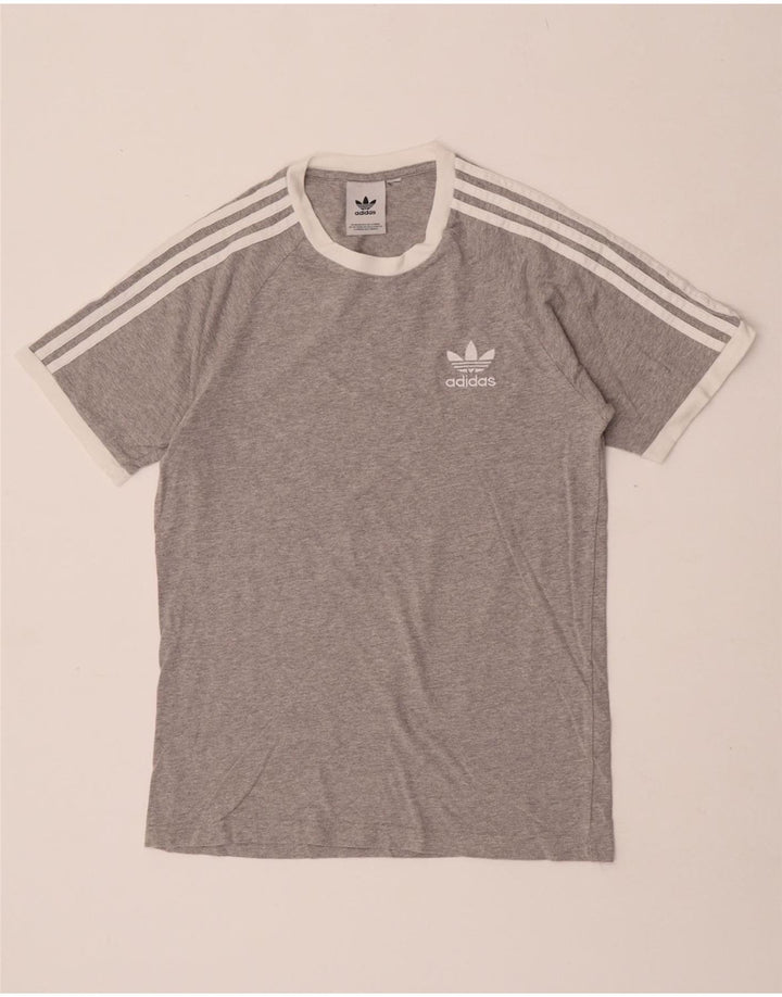 Camiseta Adidas Hombre Top Small Gris Moteado