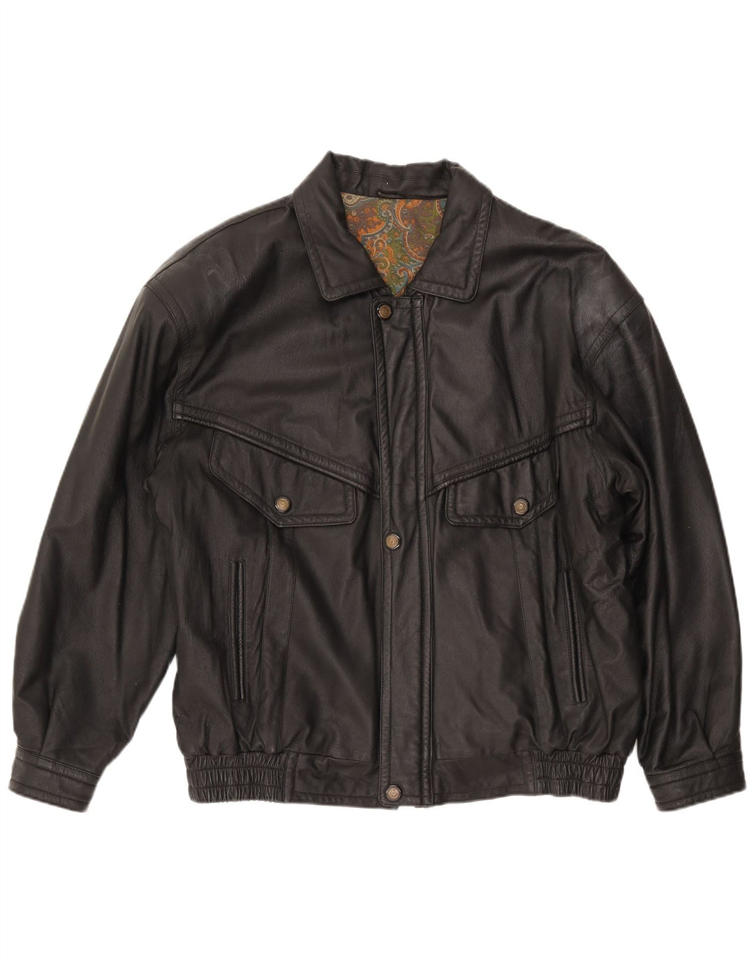 CANDA Chaqueta de cuero para hombre UK 44 2XL Cuero negro