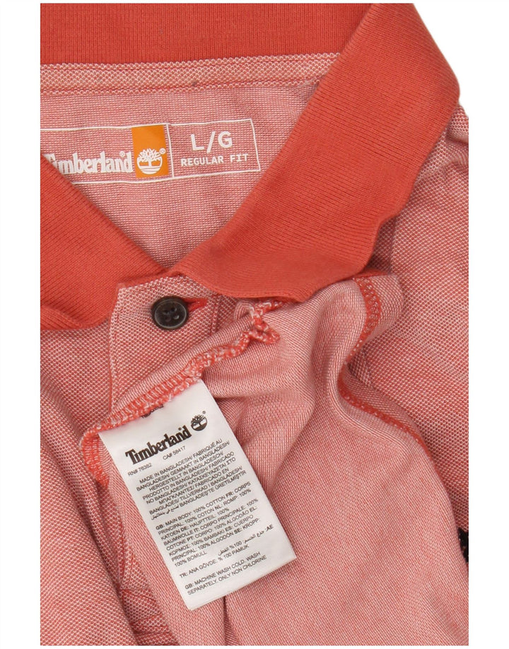Timberland Polo De Corte Regular Para Hombre De Algodón Rosa Grande