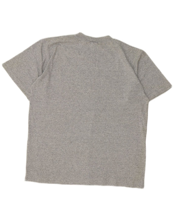 Champion Camiseta para hombre Top grande de algodón moteado gris