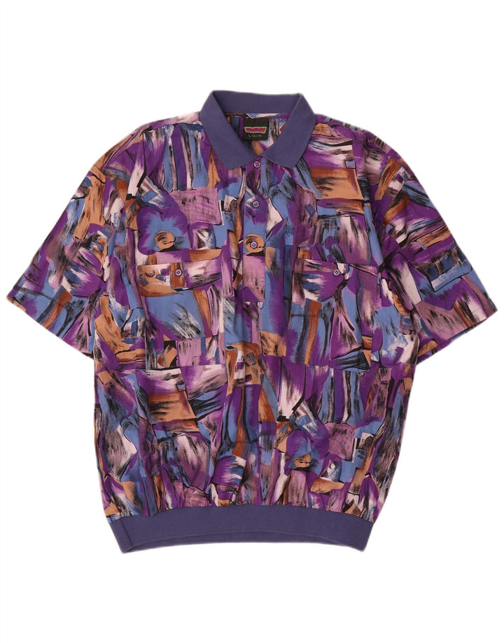 WESTBURY Camisa de Hombre Tipo Pulóver IT 52/54 Grande Patchwork Multicolor