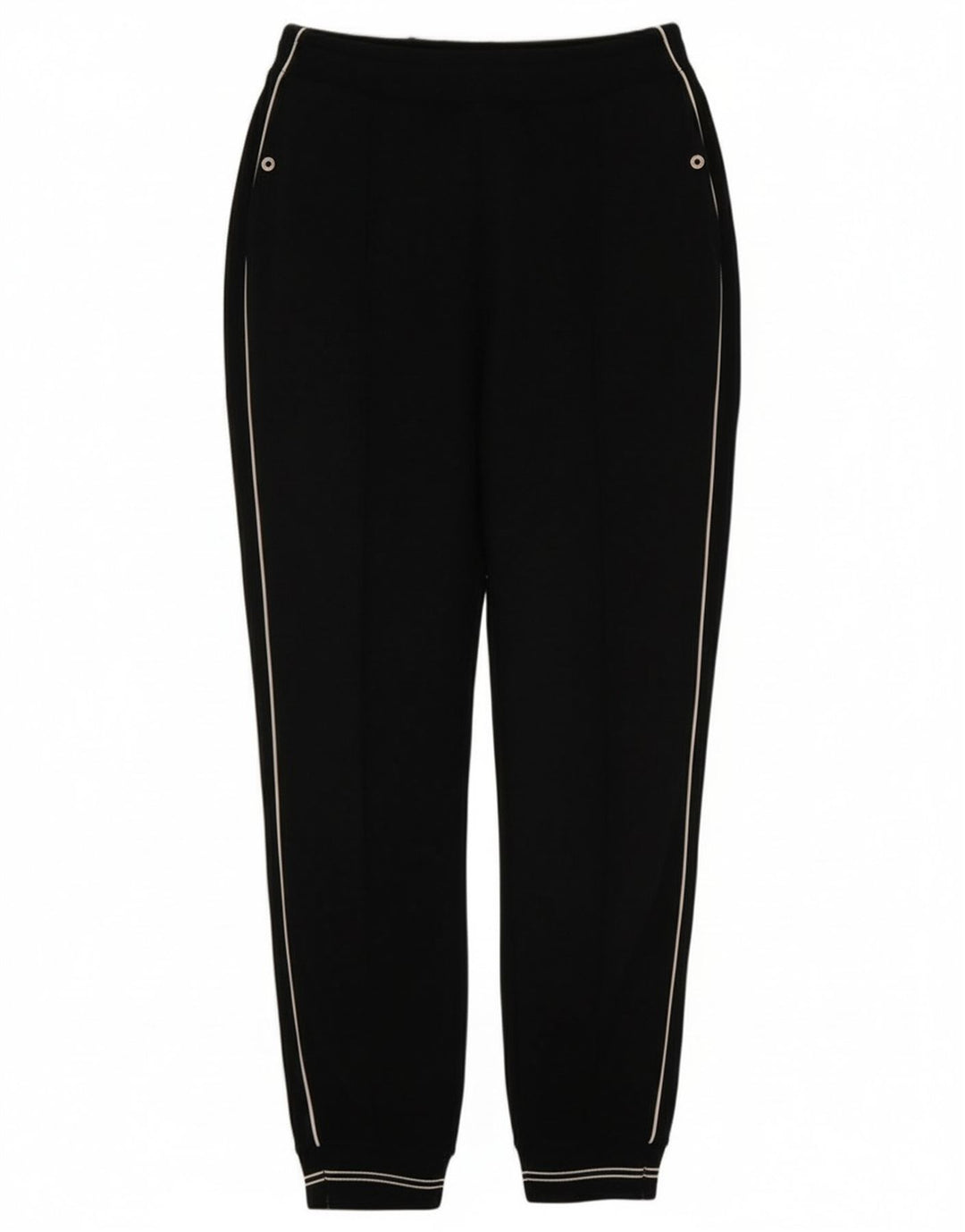 Champion Mujer Chándal Pantalones Joggers UK 10 Small Negro Poliéster