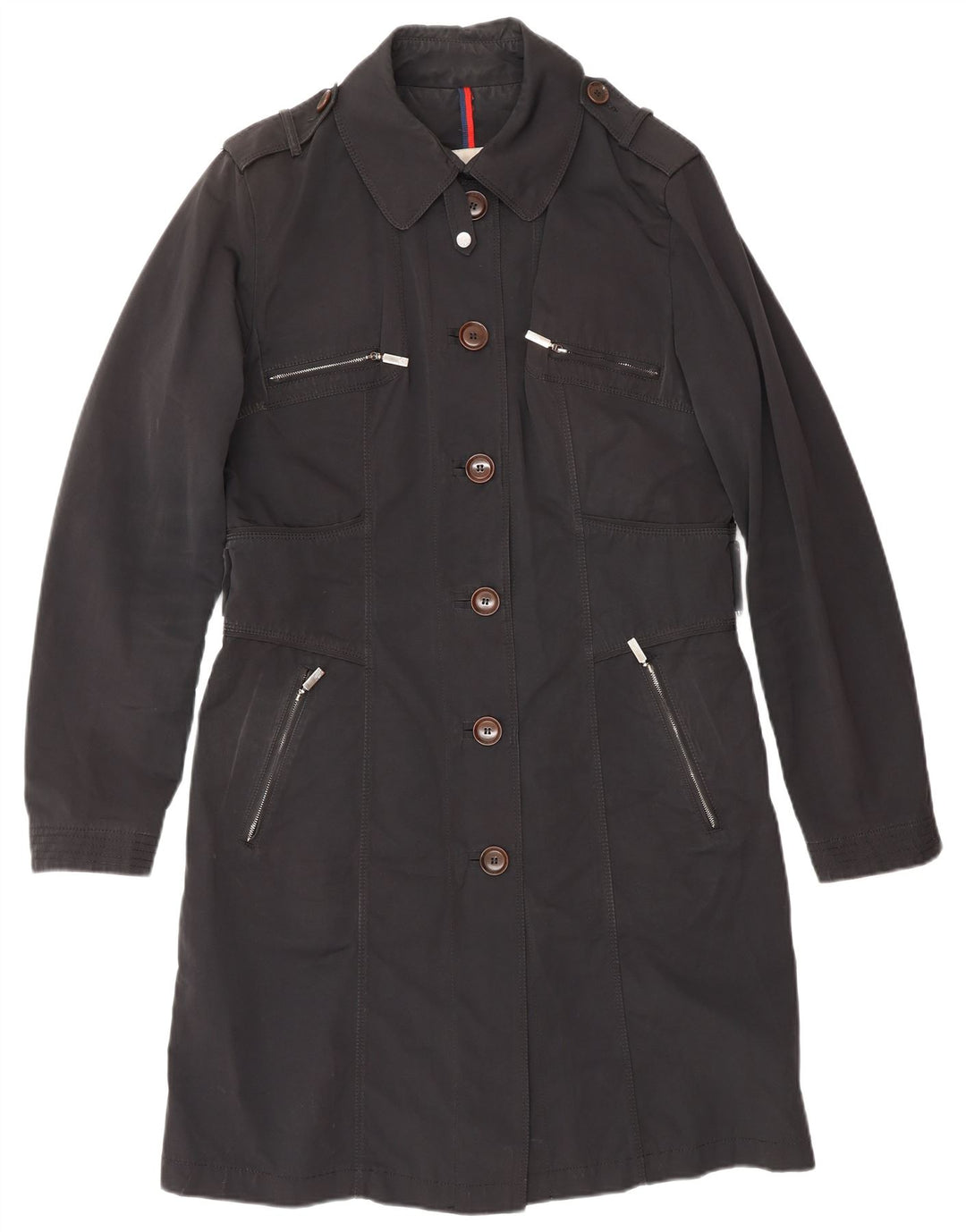 MONCLER Abrigo Mujer Talla 4 XL Poliéster Negro Clásico
