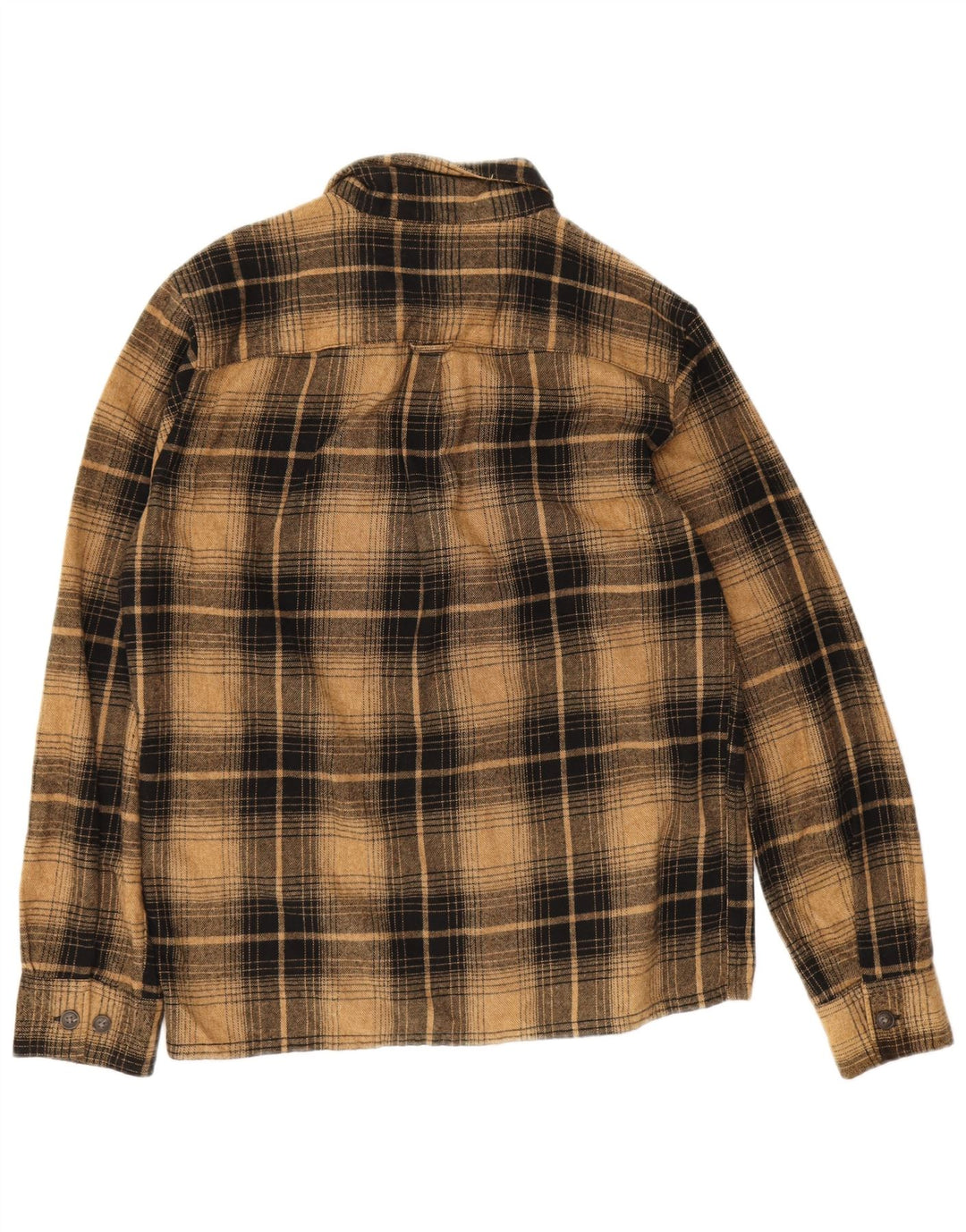 Jack & Jones Hombre Camisa De Franela De Algodón A Cuadros Marrón Medio