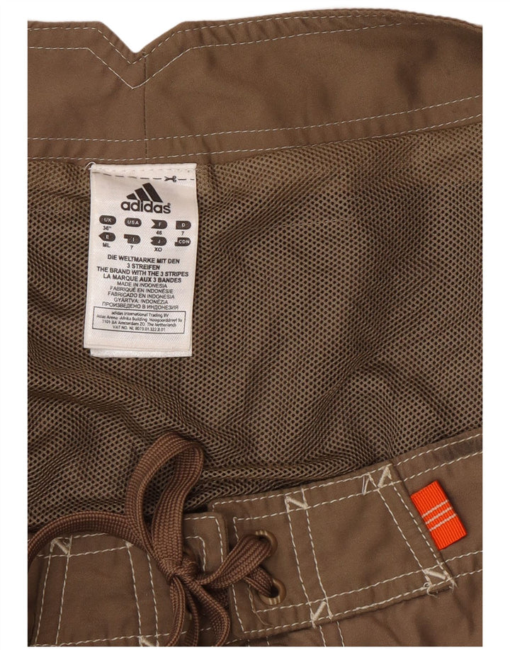 Adidas Hombre Bañador Bañador Gráfico Grande Marrón Colorblock Poliéster