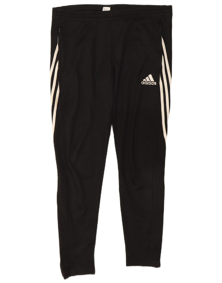 Adidas Mens Climalite Chándal Pantalones Grande Negro Poliéster