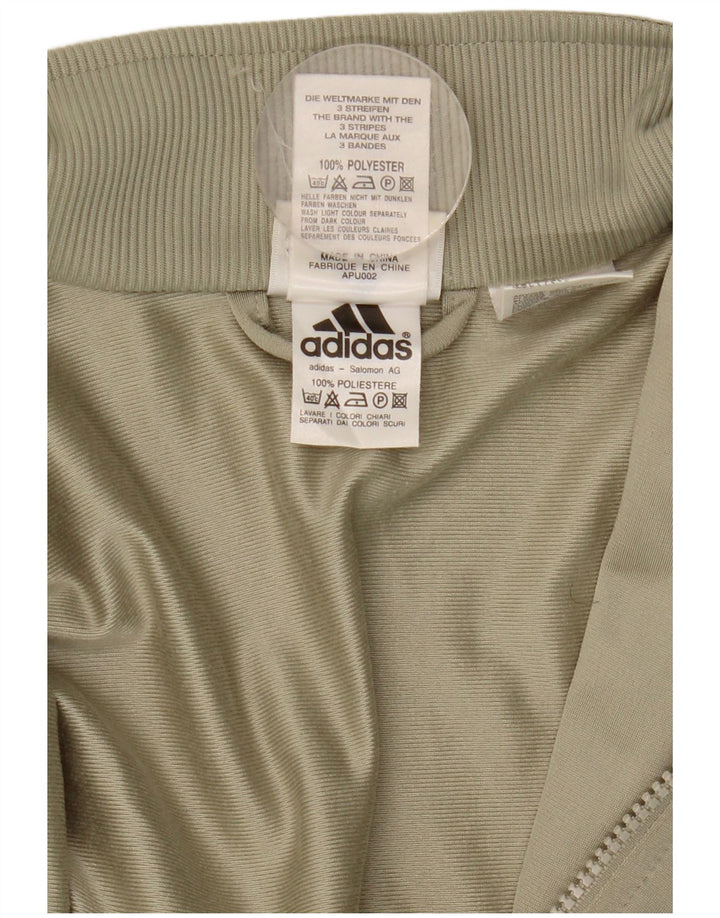 Adidas - Chaqueta de chándal para hombre, talla 38/40, poliéster caqui medio