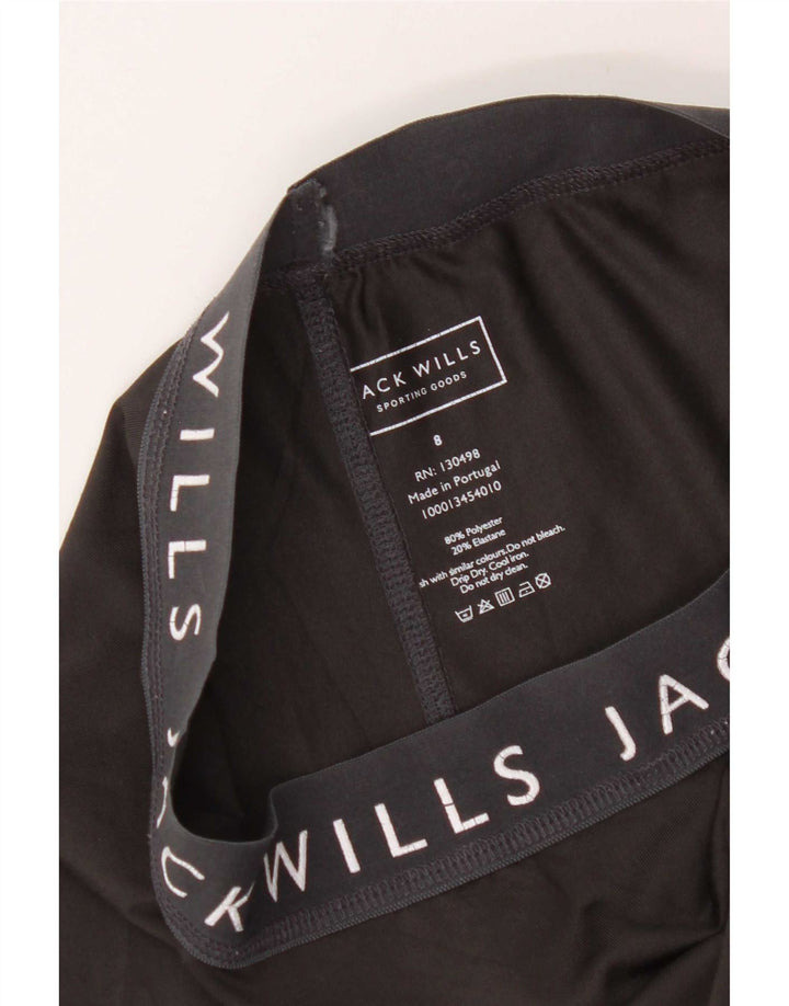 Jack Wills Leggings gráficos para mujer UK 8 Small Poliéster negro