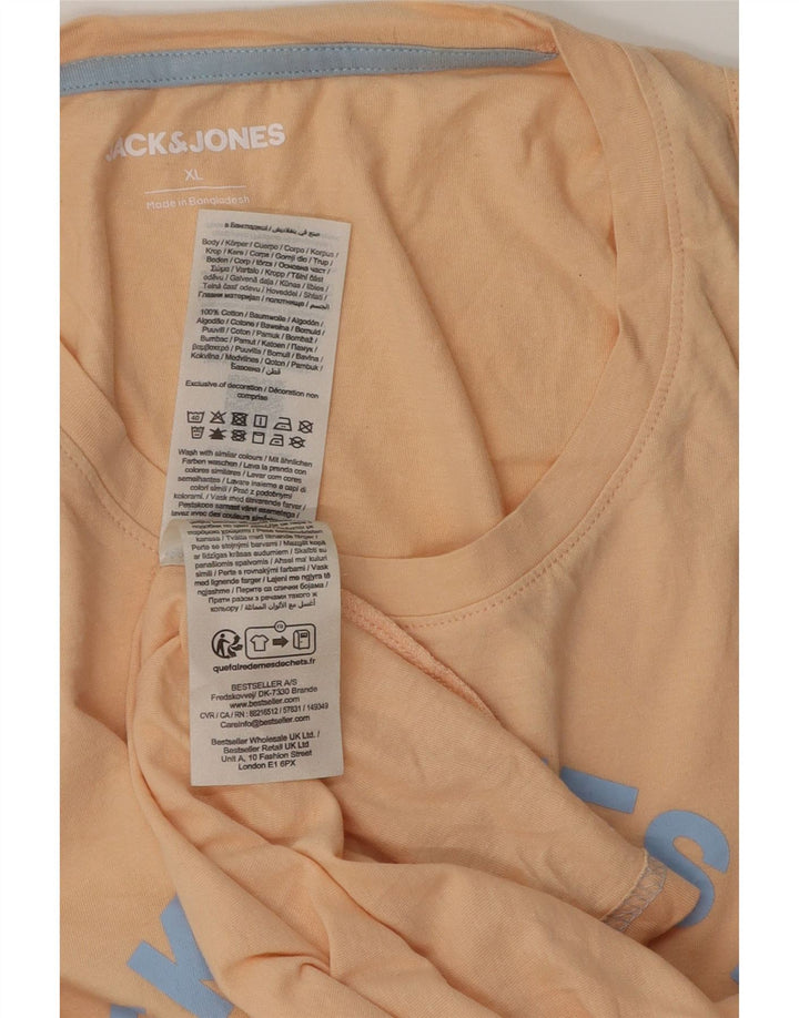 Jack & Jones Hombre Graphic Vest Top XL Algodón Beige